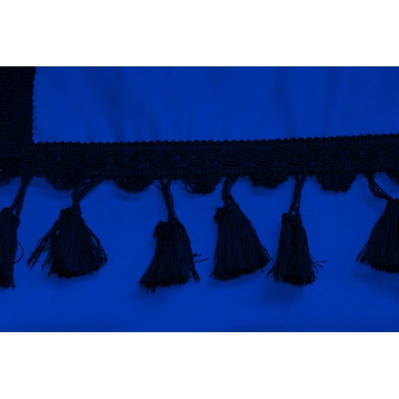 Frontscheibenborde Gardinen Vorhänge Blau Schwarz passend für Volvo FH12 / FH4 / FH / FM / FL