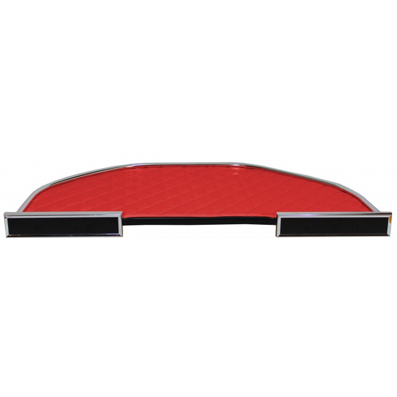 Mittelablage Kunstleder Rot passend für DAF XF 106 mit OBU-Mautgerät und Spurassistenten